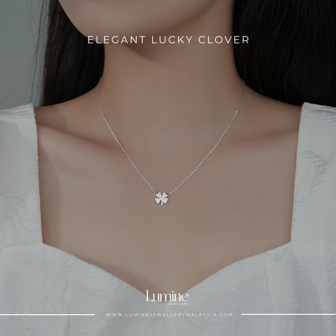 Elegant Lucky Clover Necklace