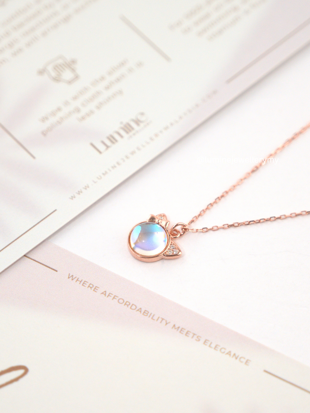 Moonlight Stone Kitty Necklace II