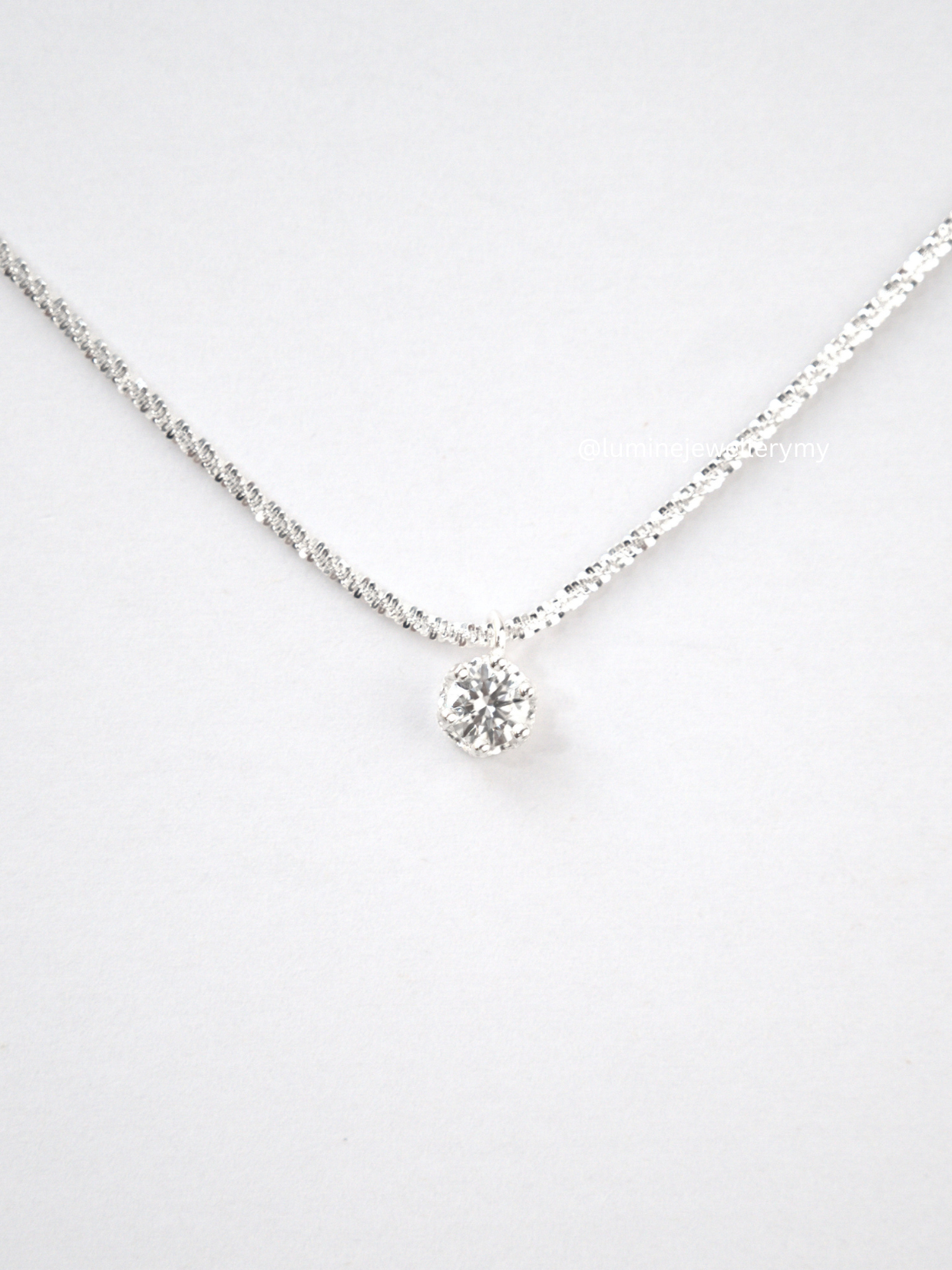 Radiant Sparkle Necklace (GRA Certified Moissanite | S925)