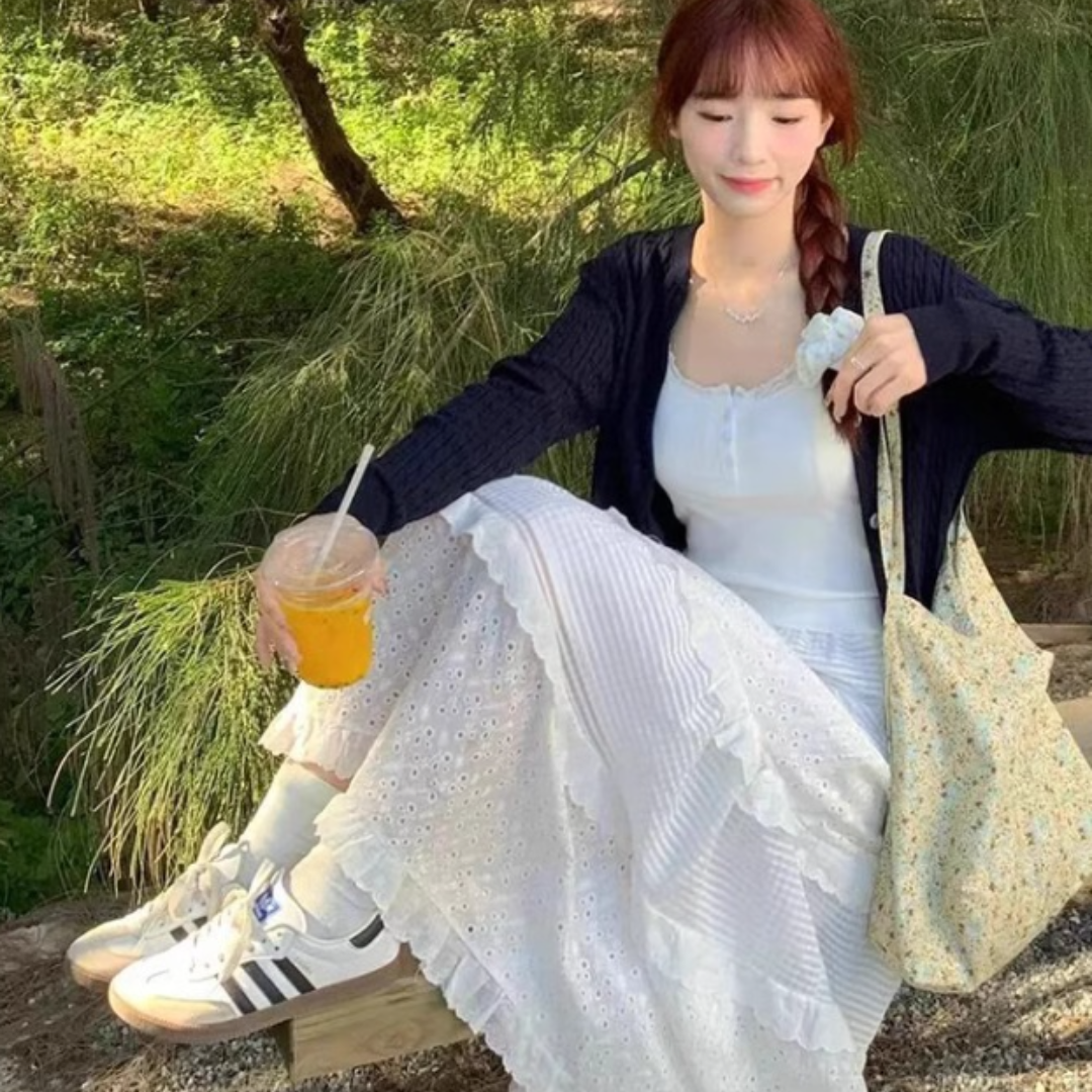 Elegant Belle Puff Skirt 白色百搭法式蓬蓬裙