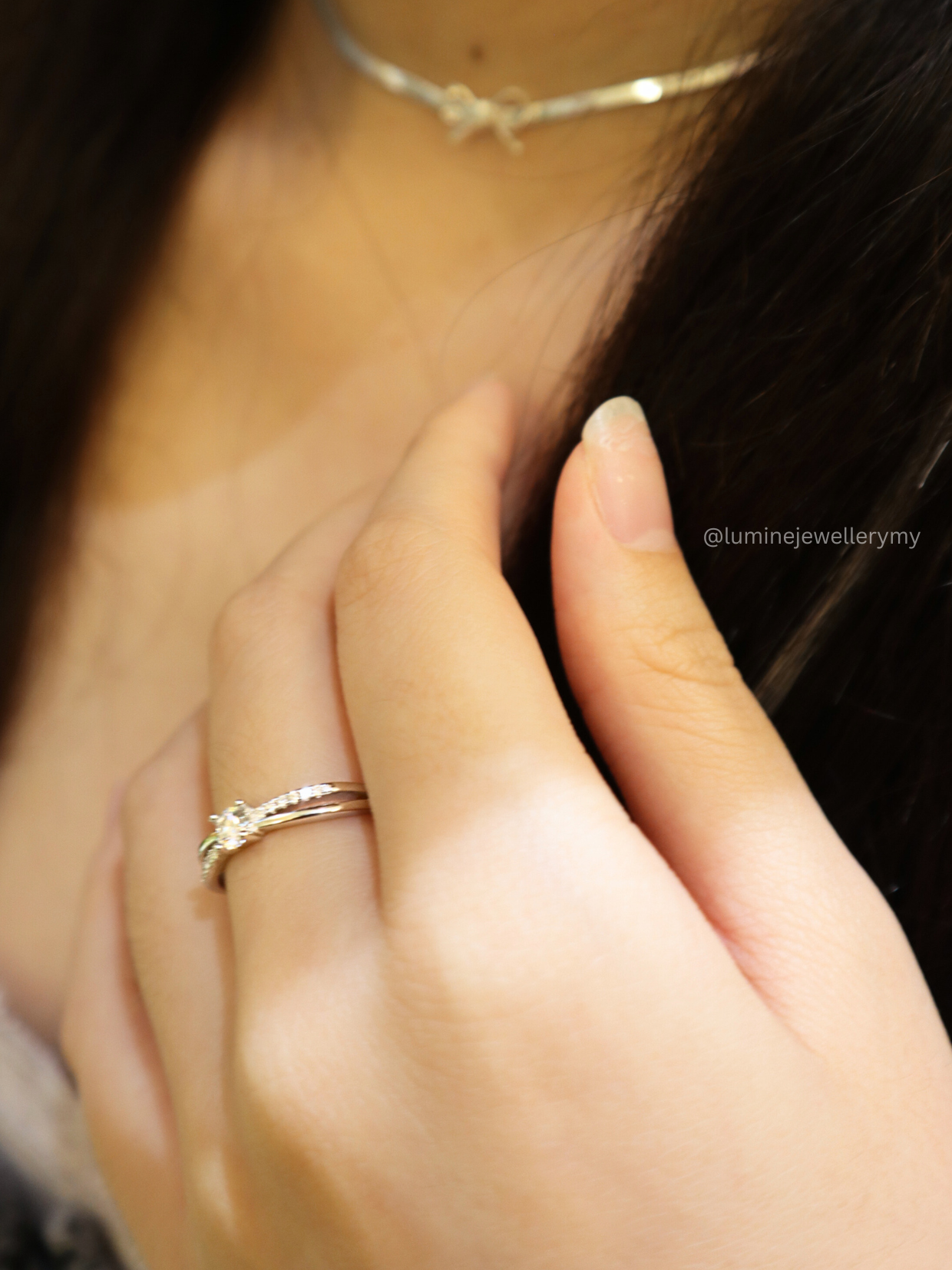 Éternel Croisé (Moissanite Couple Rings)