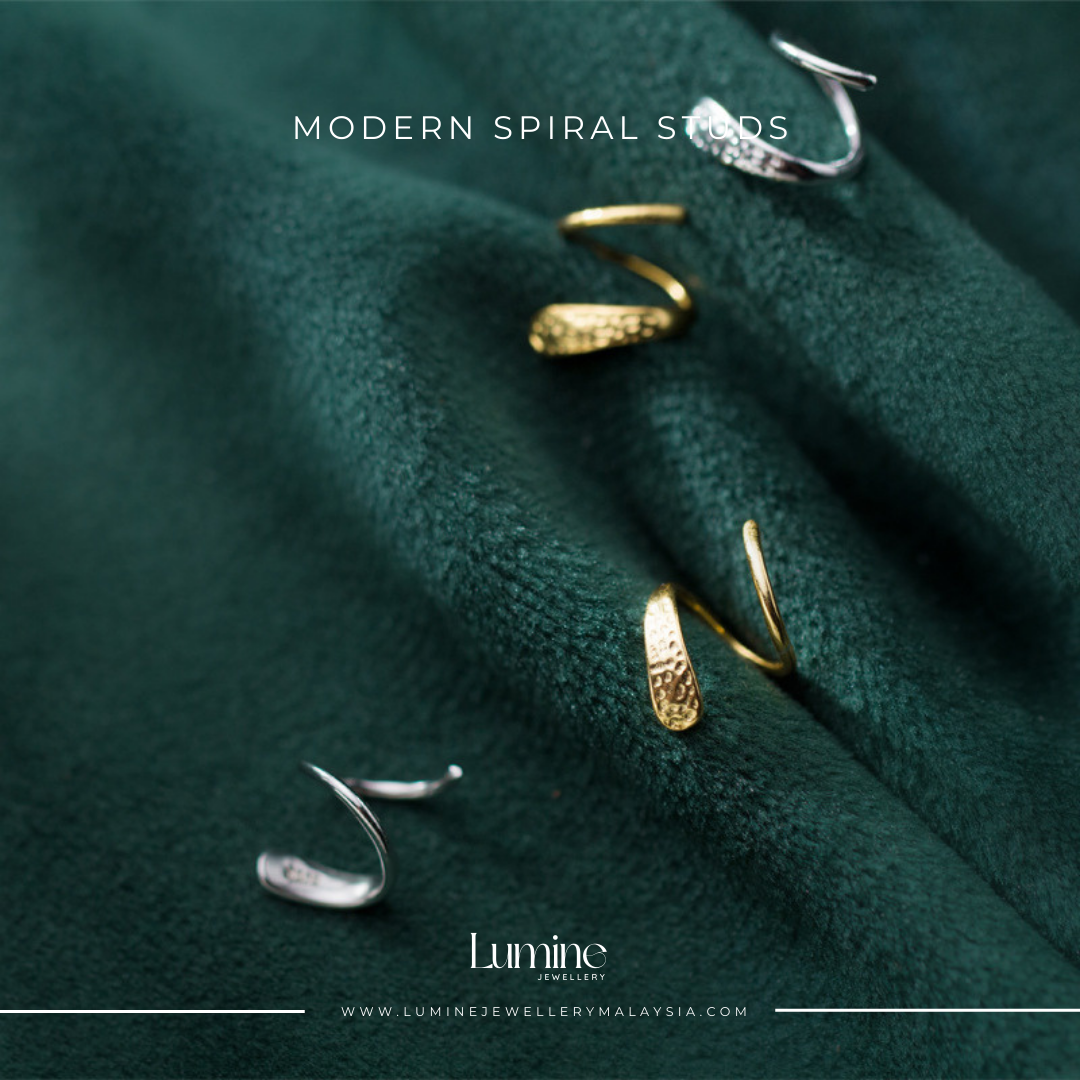 Modern Spiral Studs