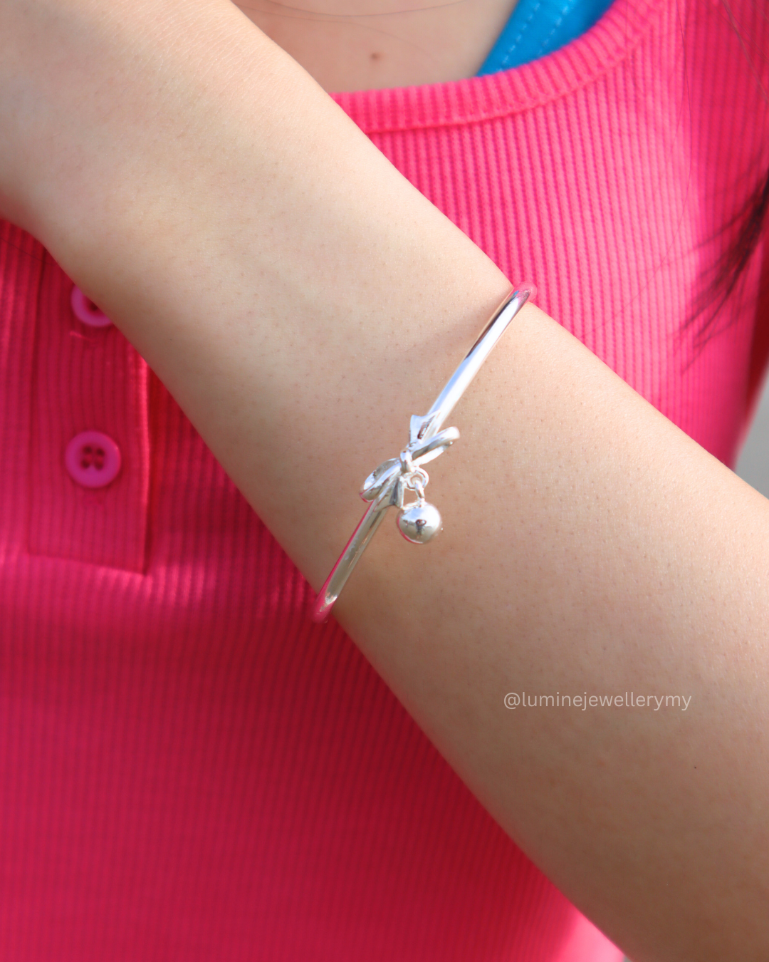 Charming Ribbon Bell Bracelet