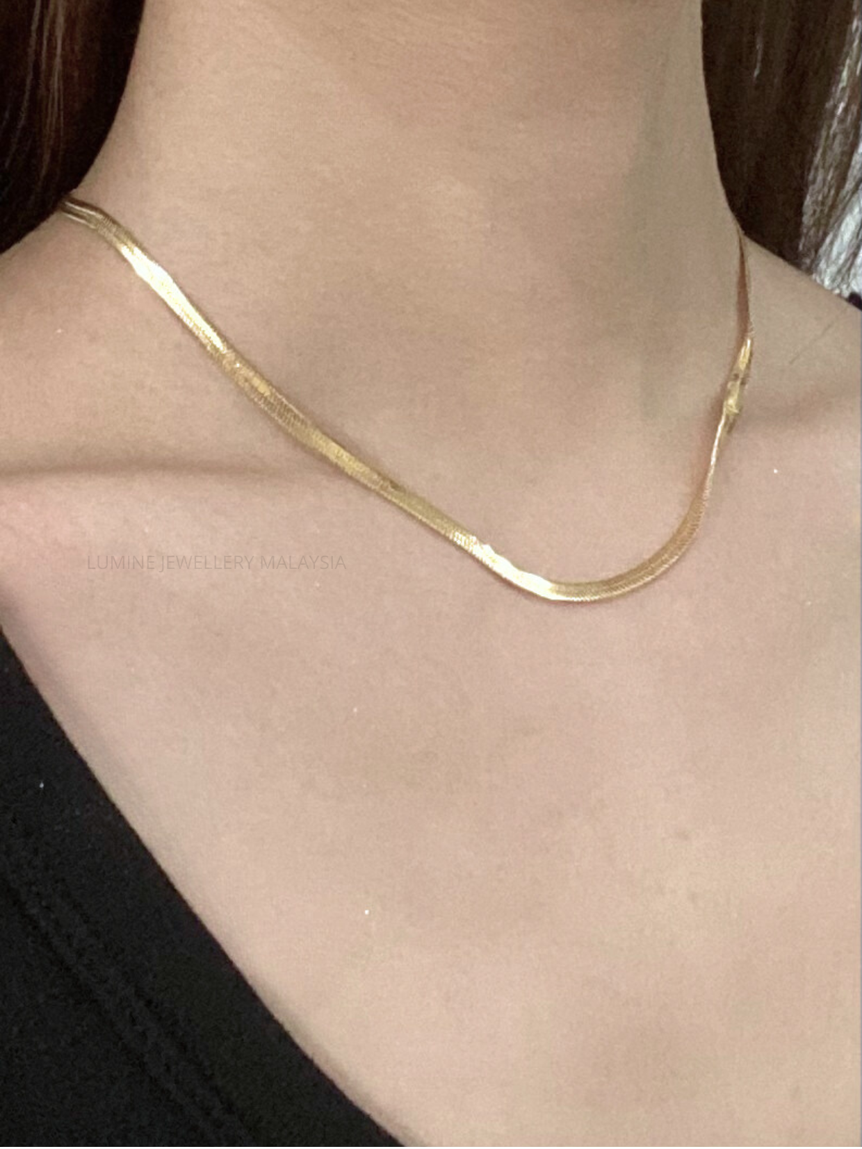 Gold Snake Chain Necklace