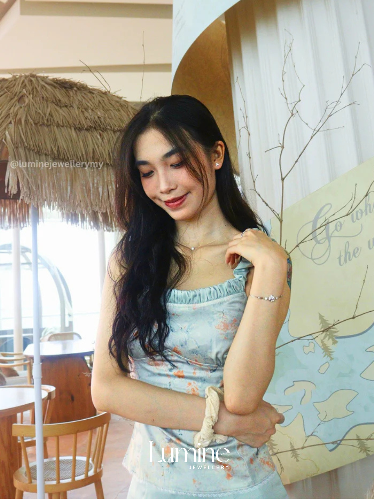Mint Hepburn Outfit Set 薄荷绿赫本风两件套