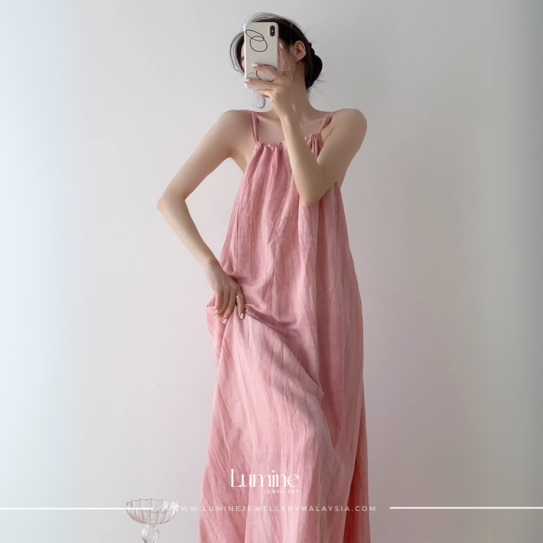 Pink Dream Ombre Dress 粉色多巴胺度假连衣裙