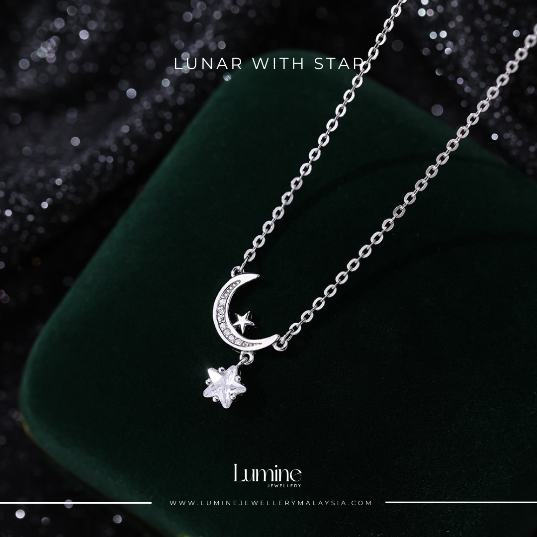 Lunar With Star Necklace