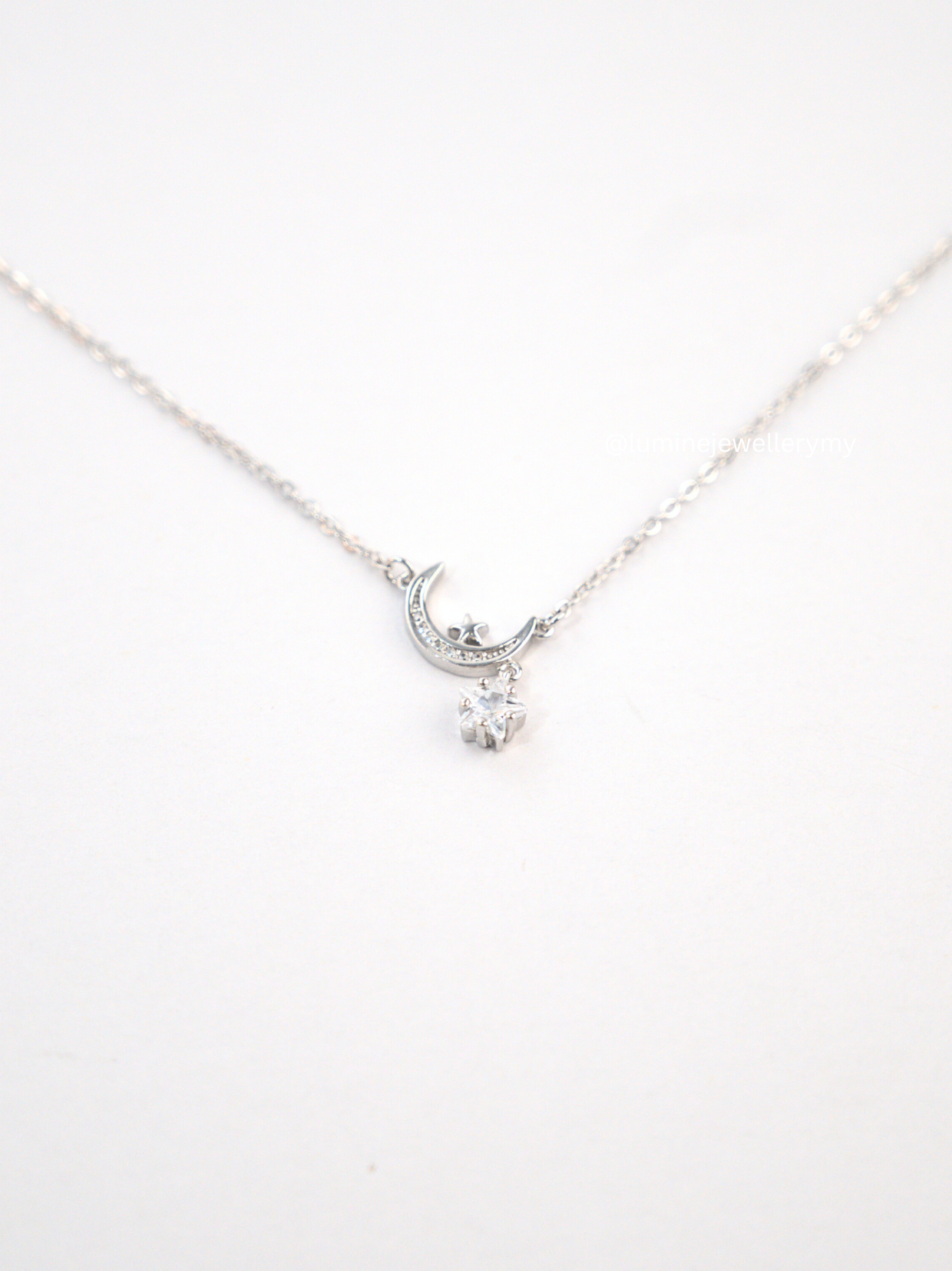 Lunar With Star Necklace