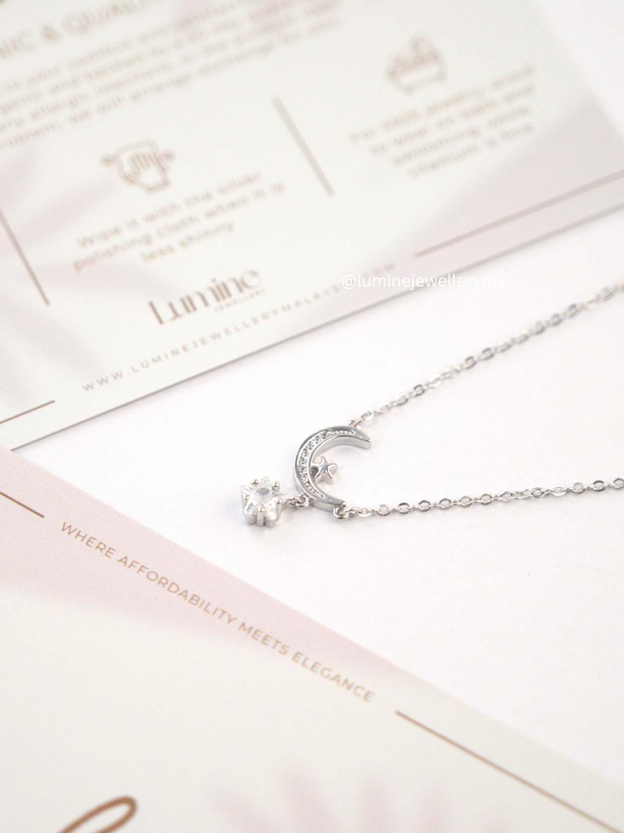 Lunar With Star Necklace