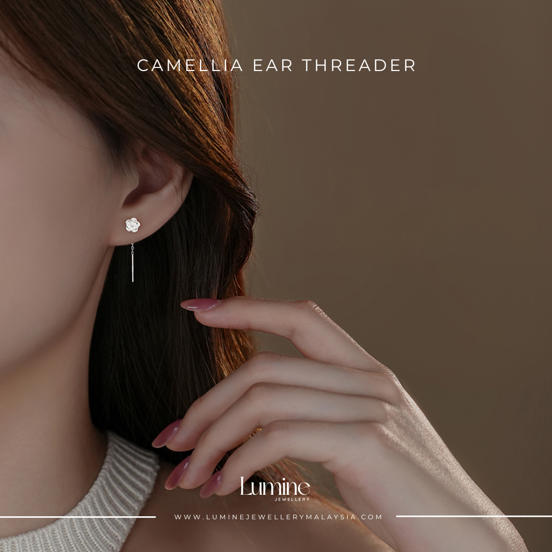 Camellia Ear Threader