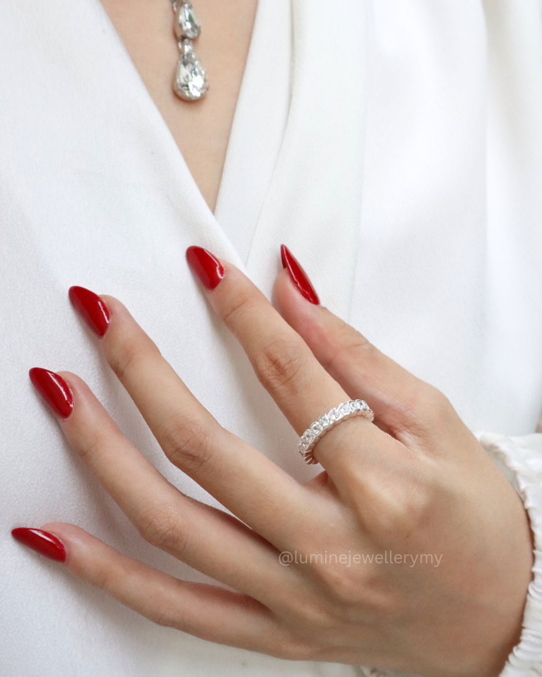 Tennis Zircon Ring