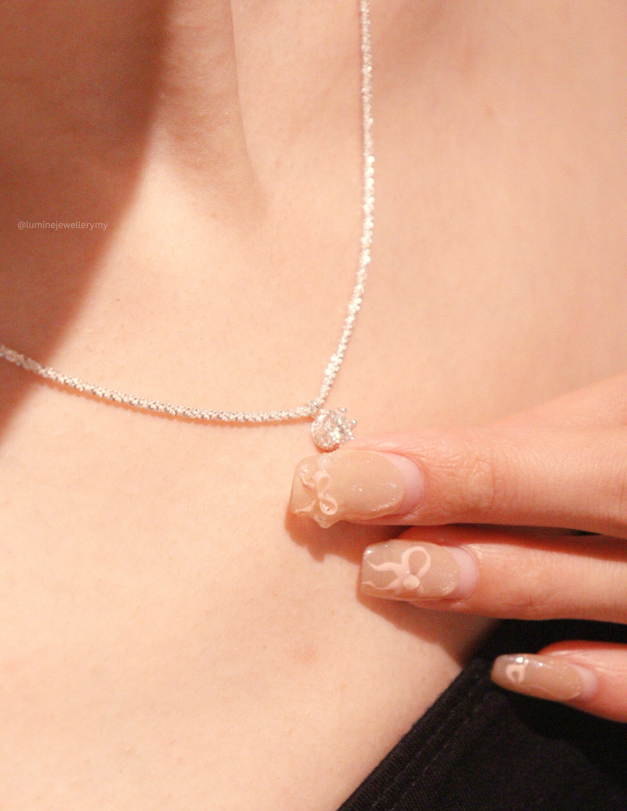 Radiant Sparkle Necklace (GRA Certified Moissanite | S925)