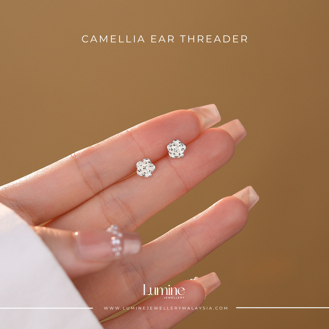 Camellia Ear Threader