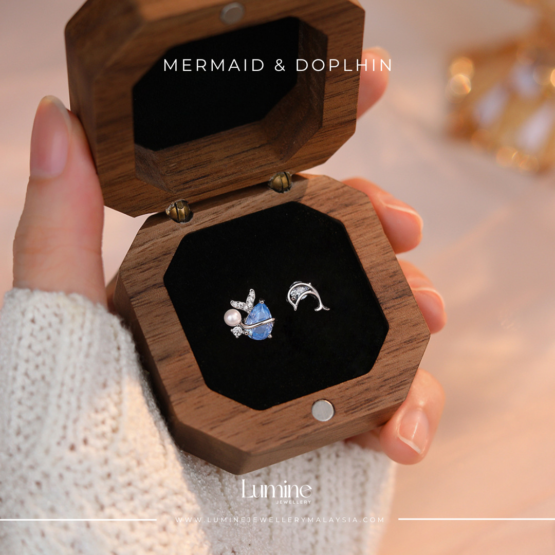 Mermaid & Dolphin Studs