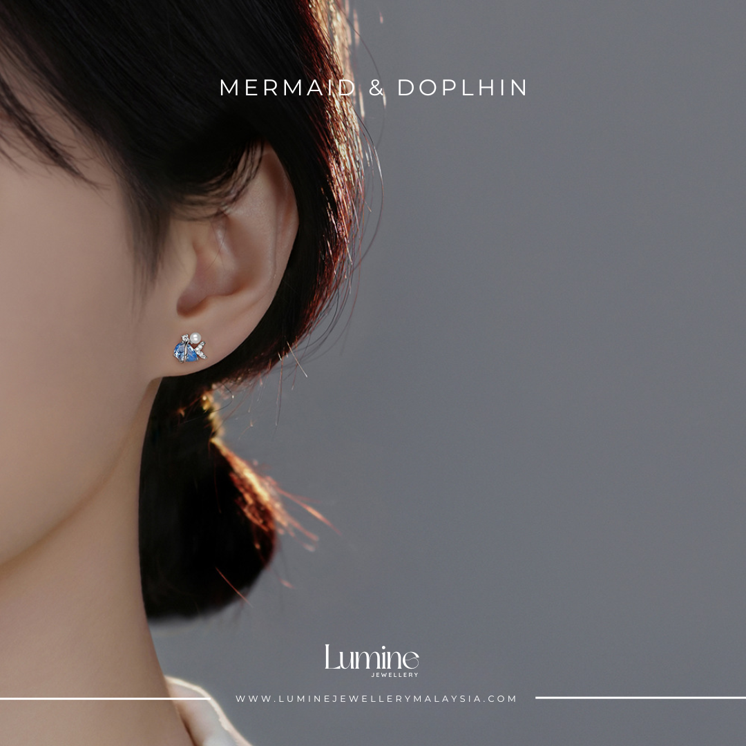 Mermaid & Dolphin Studs