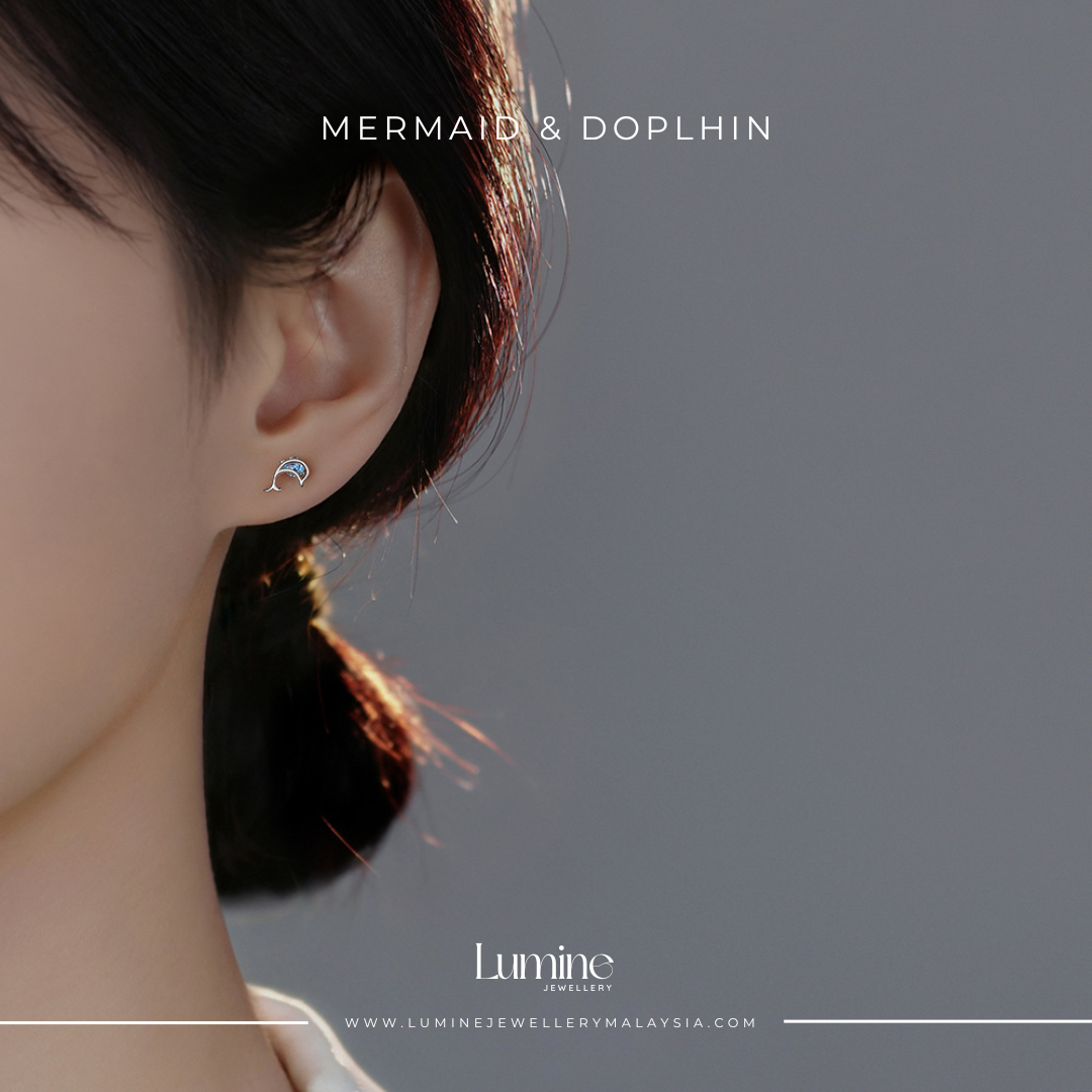 Mermaid & Dolphin Studs