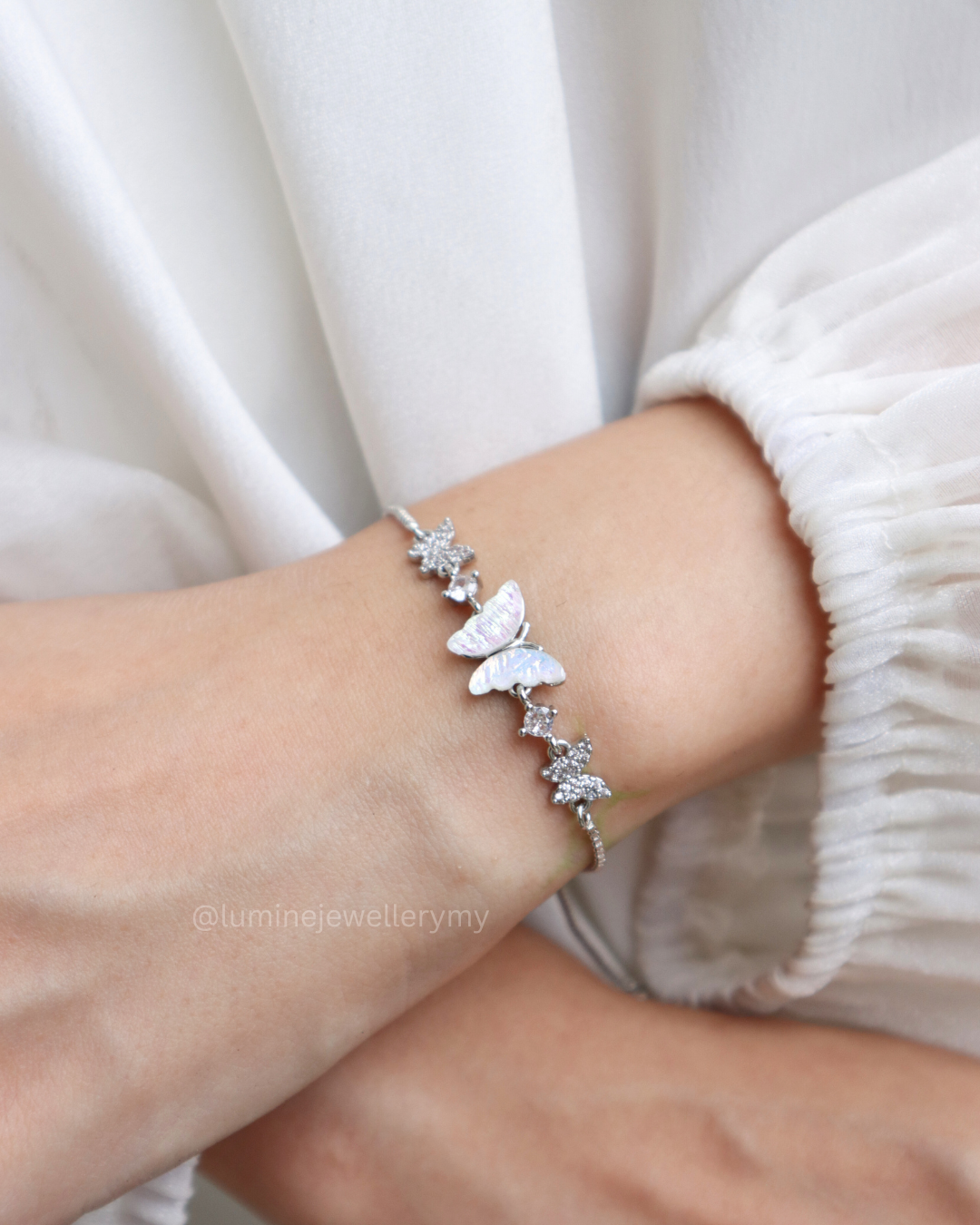 Rainbow Butterfly Bracelet