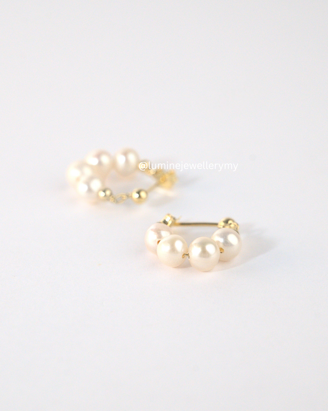 Vintage Pearl Charm Earrings