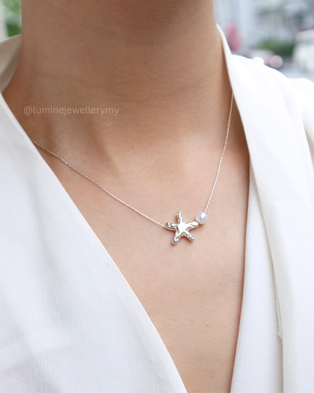 Starfish Pearl Necklace