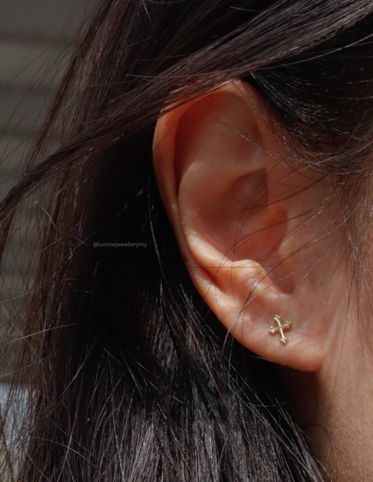 Tiny Cross Studs