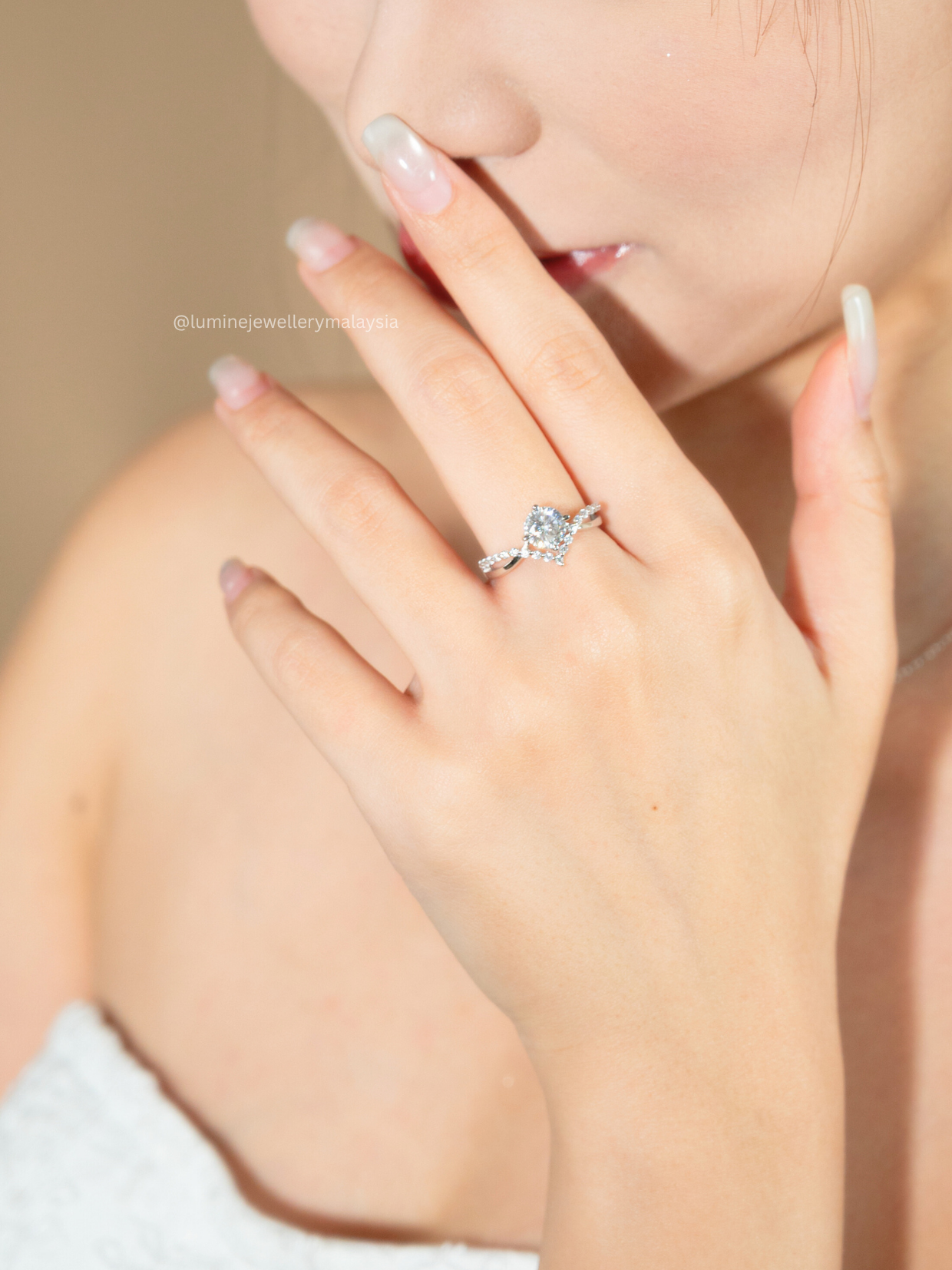 Priness Crown Moissanite Ring (GRA Certified Moissanite)