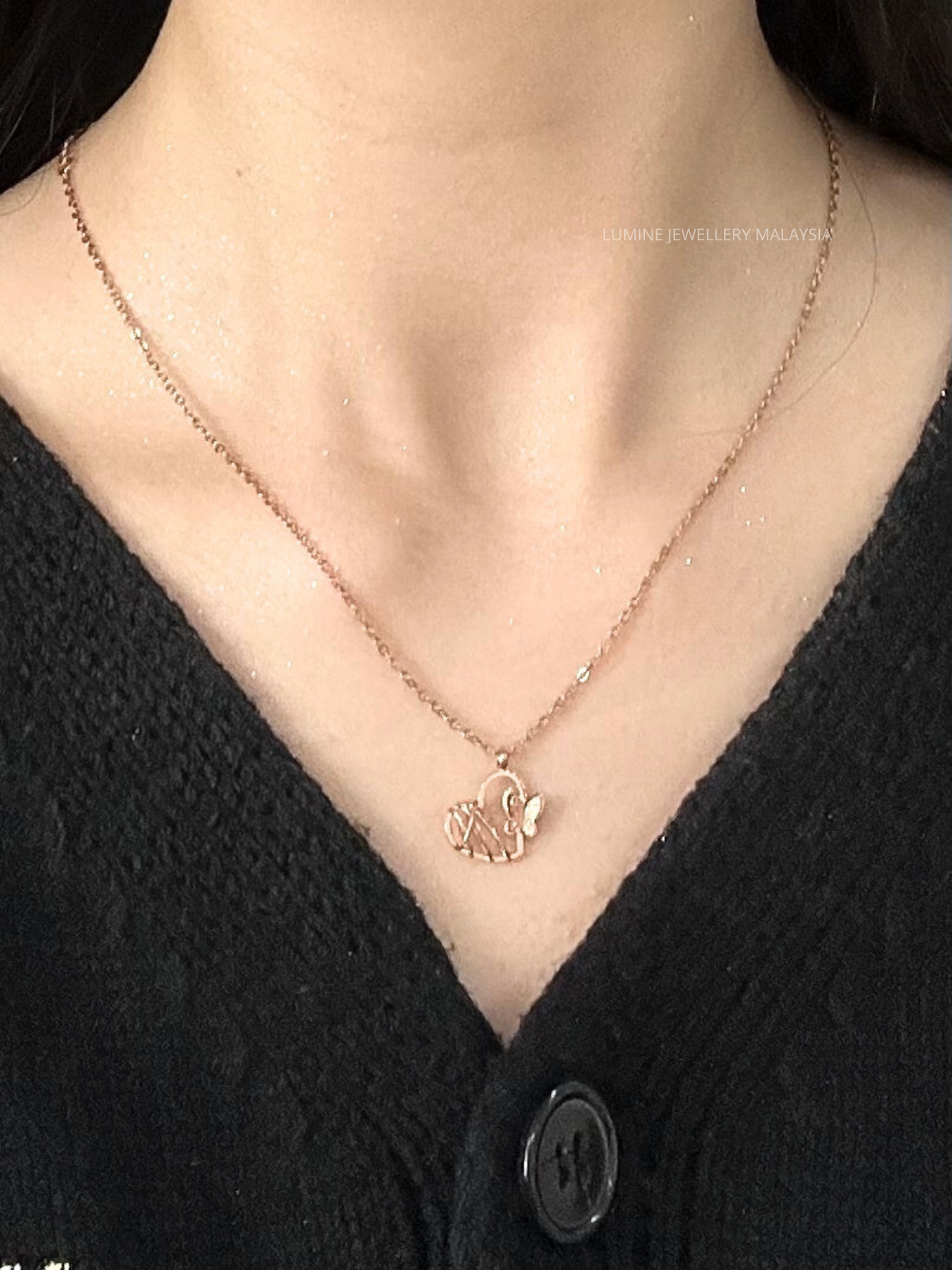 Rose Gold Lover Necklace