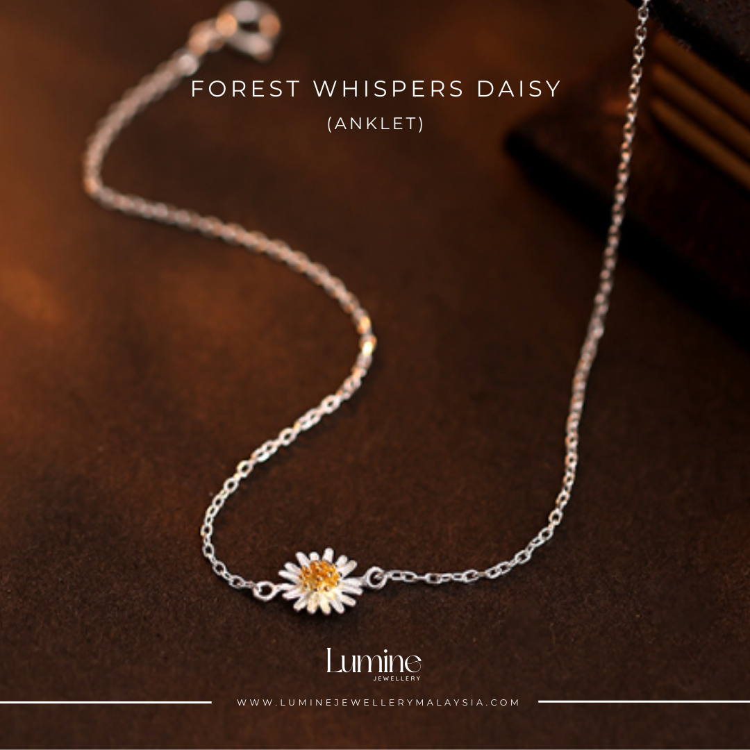 Forest Whispers Daisy Anklet