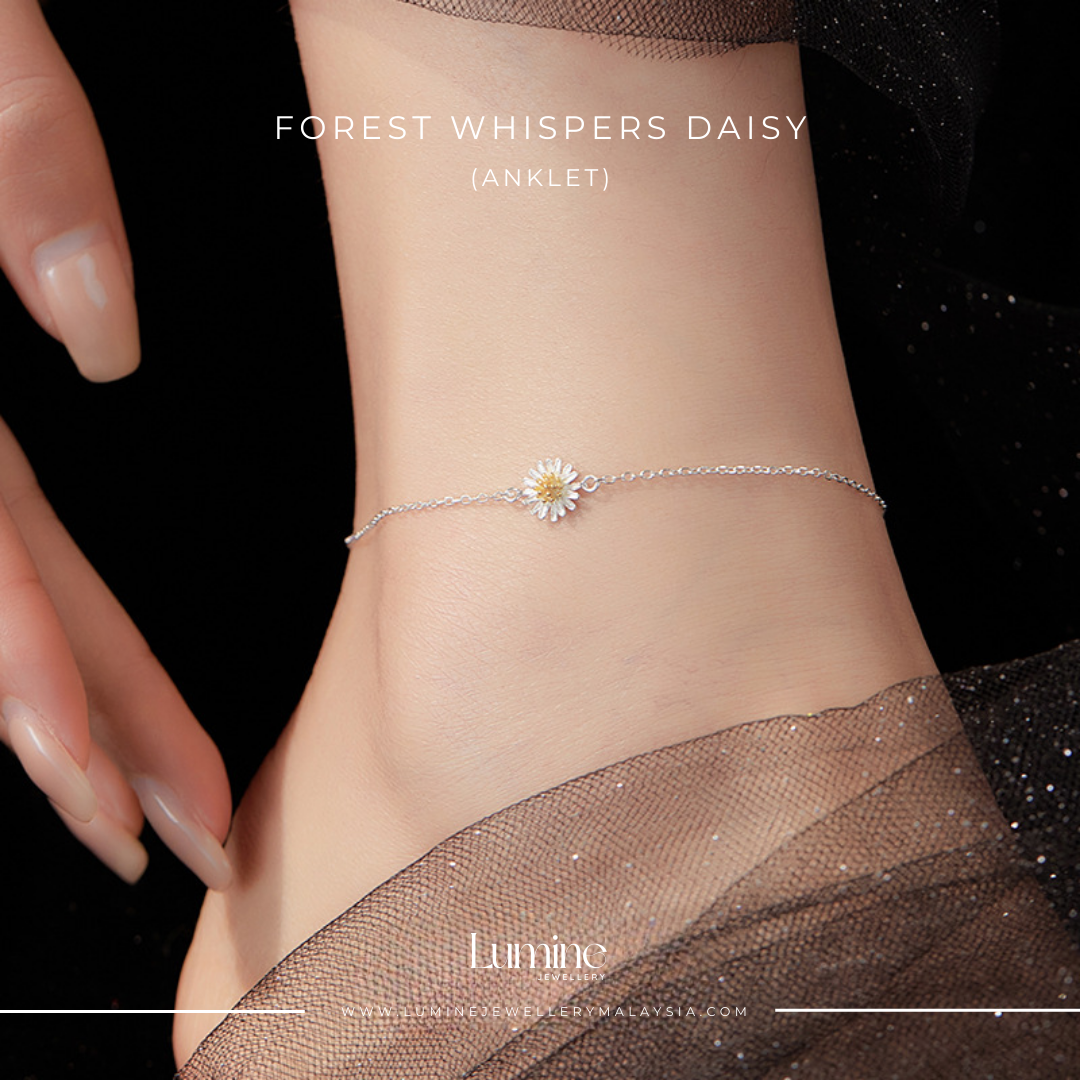 Forest Whispers Daisy Anklet