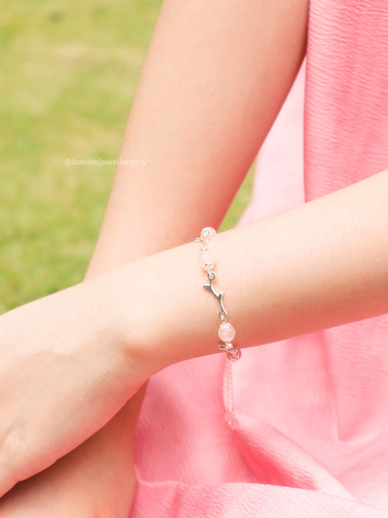 Korean Moonlight Floral Stone Bracelet