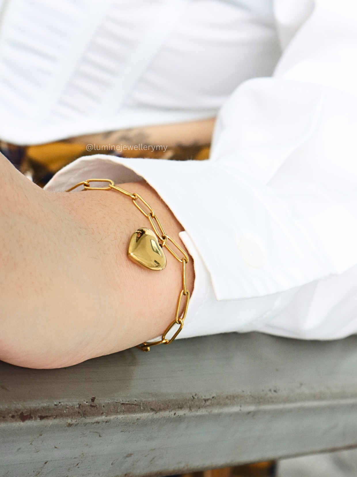 Gold Love Story Bracelet