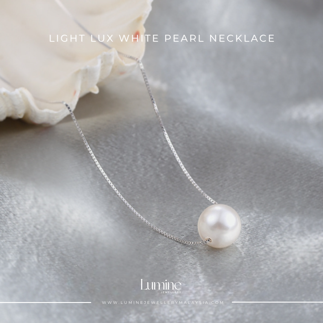 Light Lux White Pearl Necklace