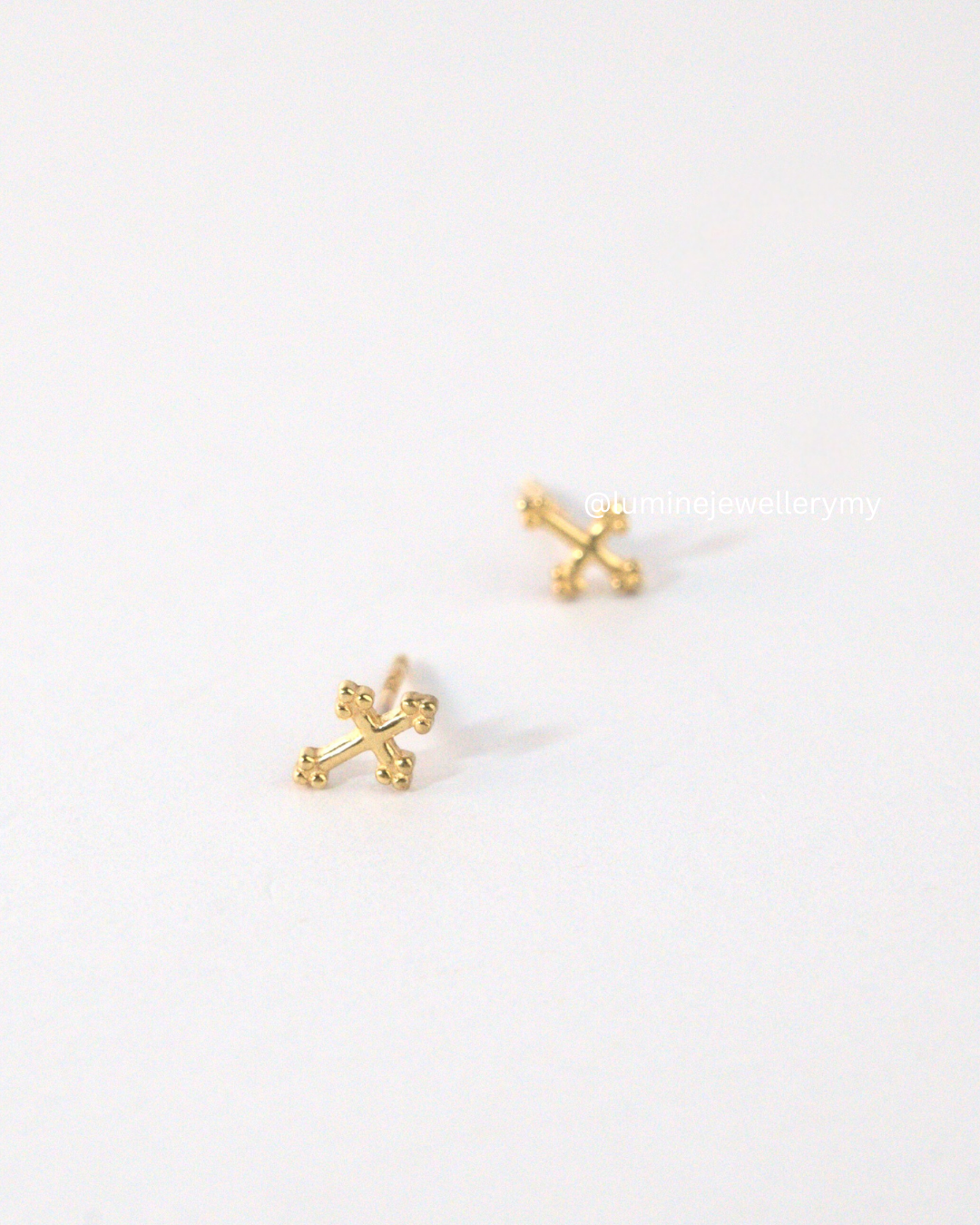 Tiny Cross Studs
