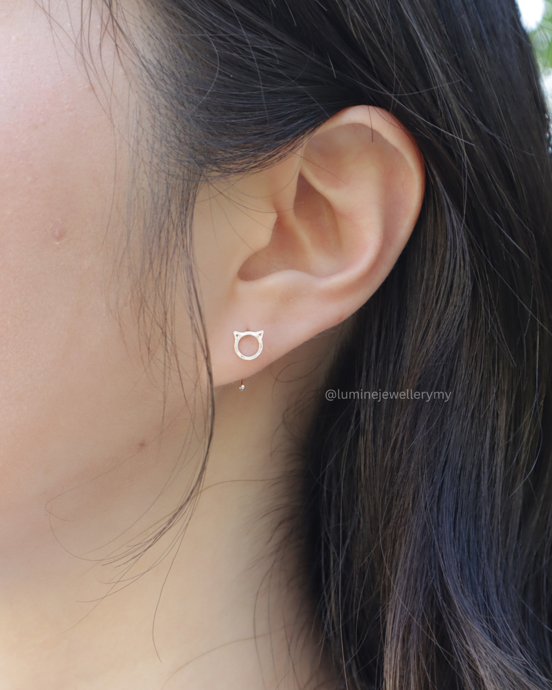 Hollow Kitty Earring Hook
