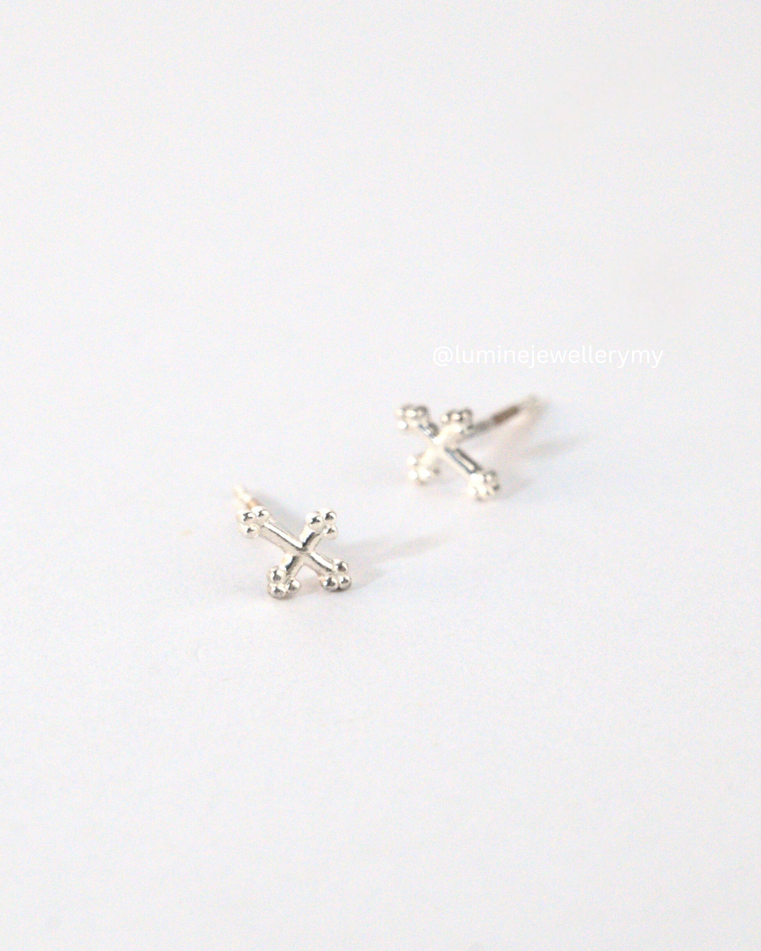 Tiny Cross Studs