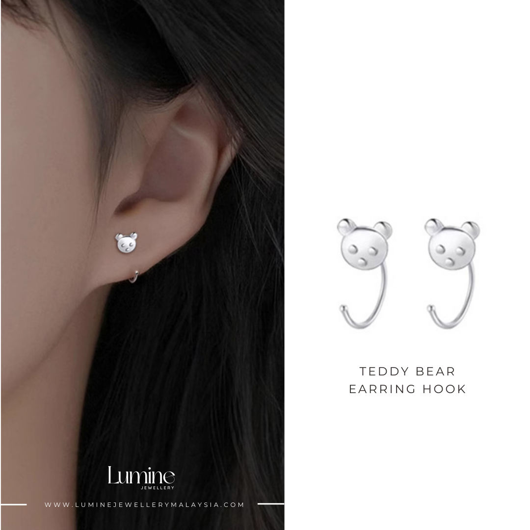 Teddy Bear Earring Hook