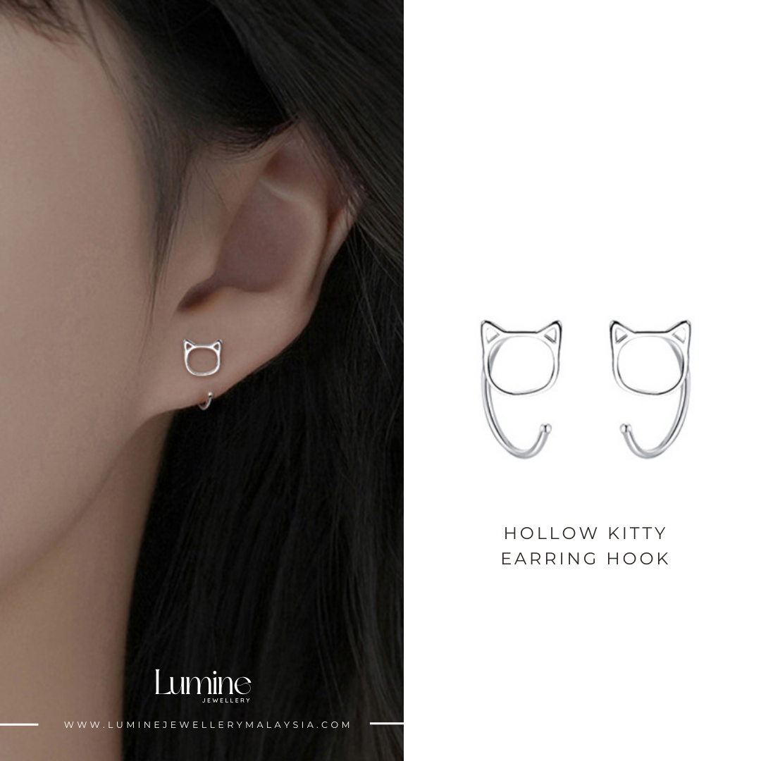 Hollow Kitty Earring Hook