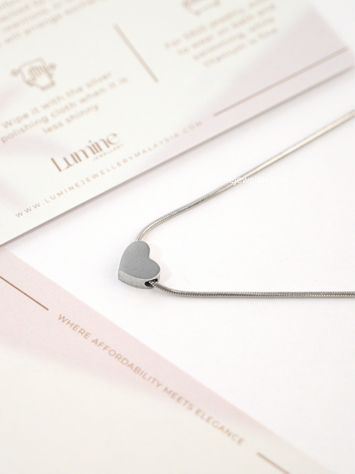 Minimalist Heart Pendant II
