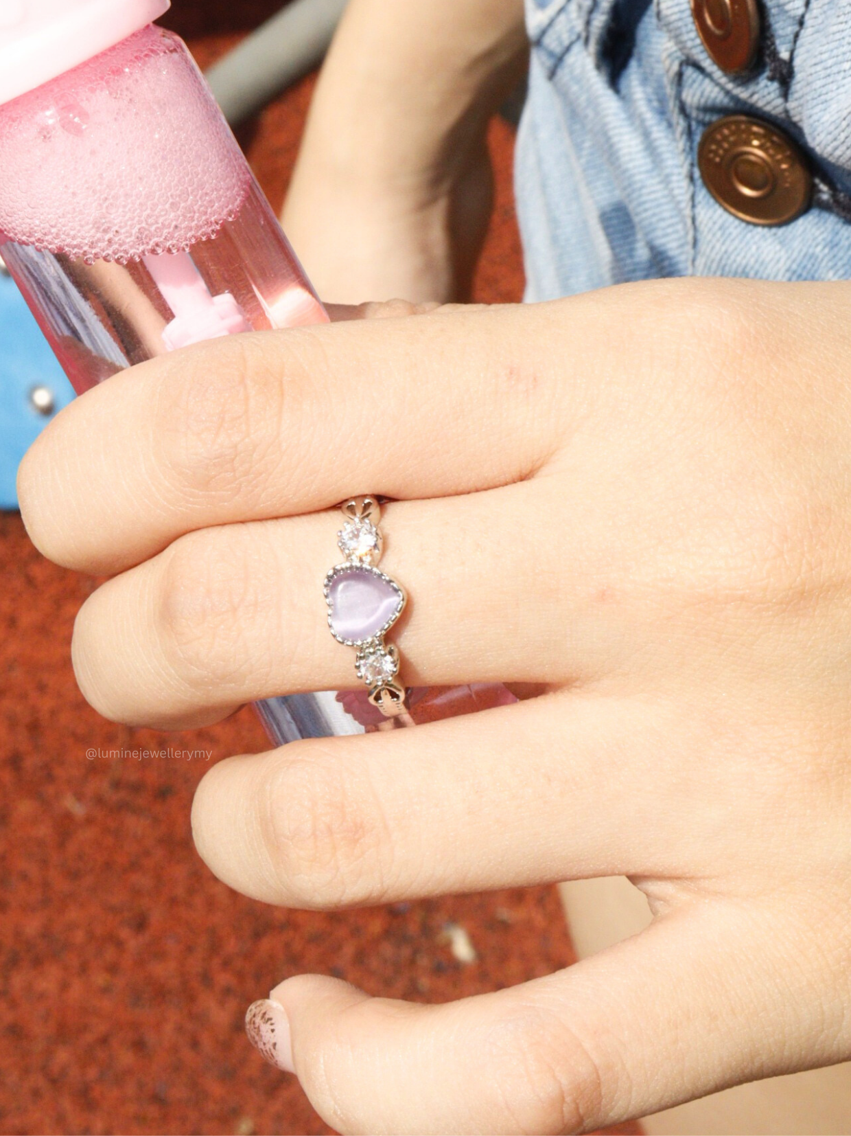 Azure Heart Ring