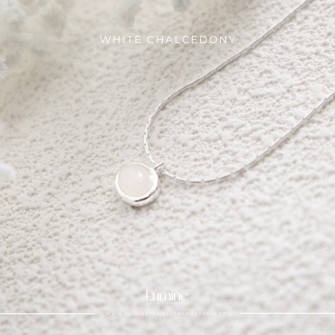 White Chalcedony Pendant
