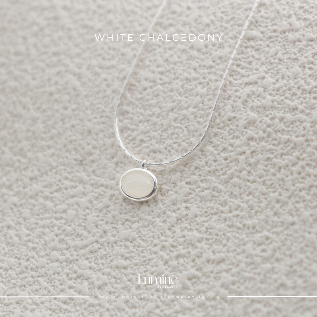 White Chalcedony Pendant