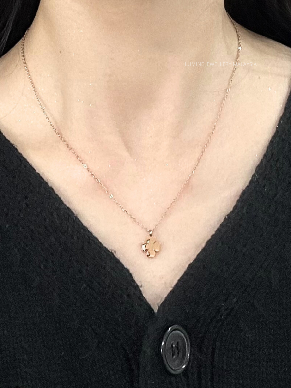 Rose Gold Serene Bloom Necklace