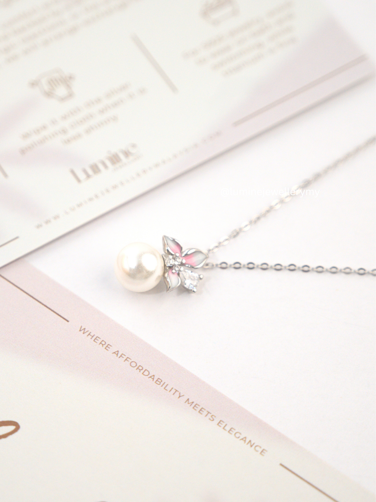 Pearl of Magnolia Necklace
