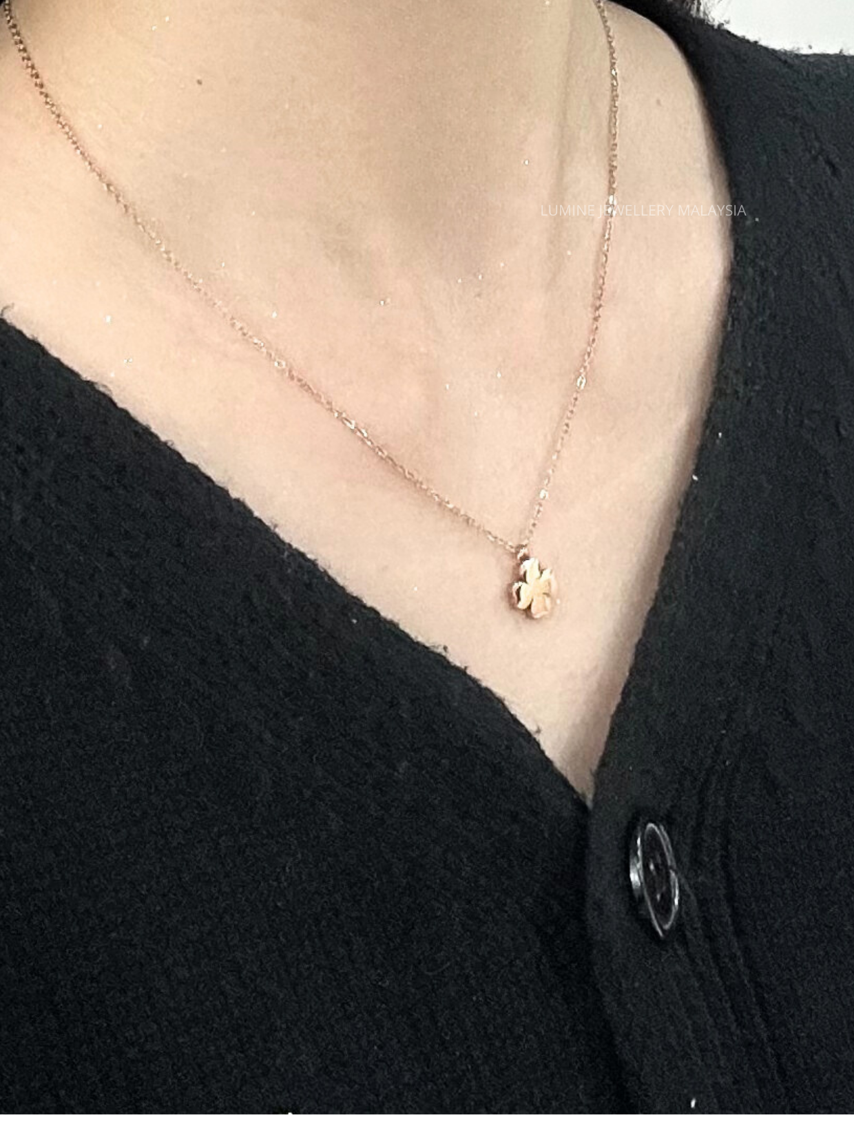 Rose Gold Serene Bloom Necklace