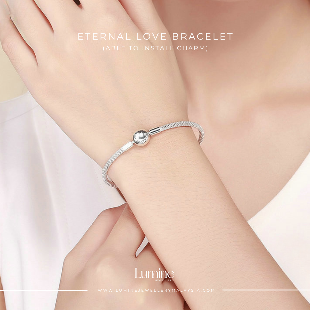 Eternal Love Bracelet (PLAIN Bracelet - Able to Install Charm)