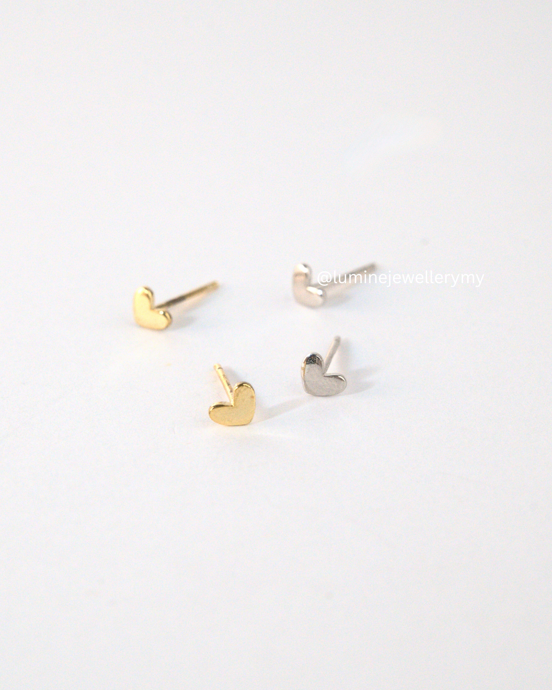 Tiny Heart Studs