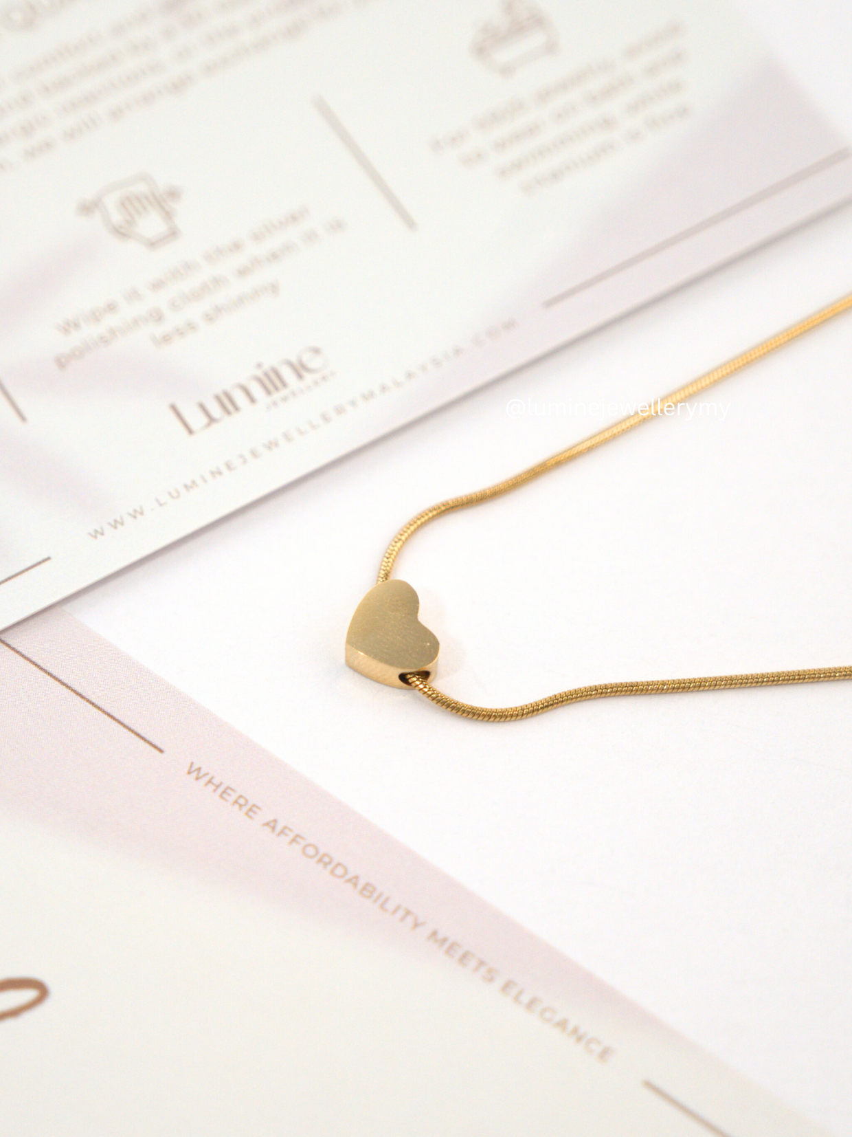 Minimalist Heart Pendant II