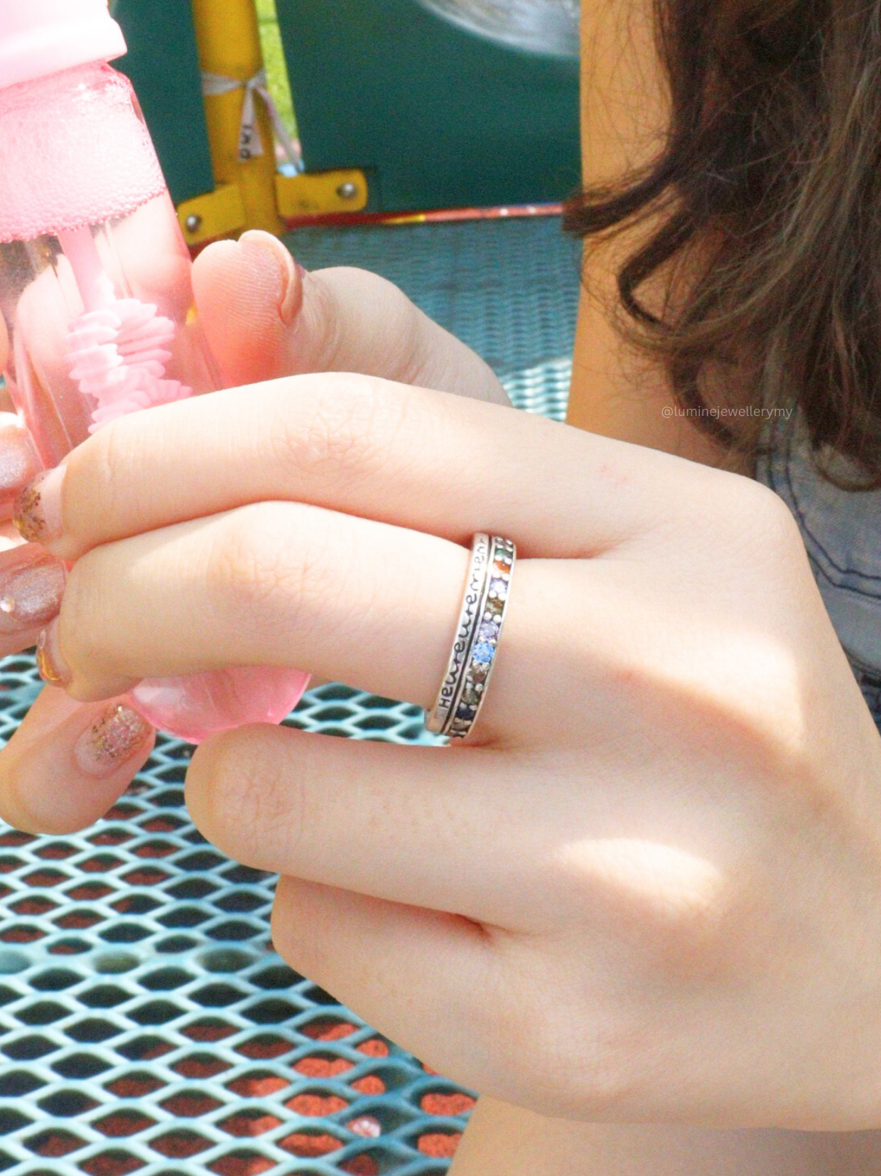 Colorful Zircon Ring