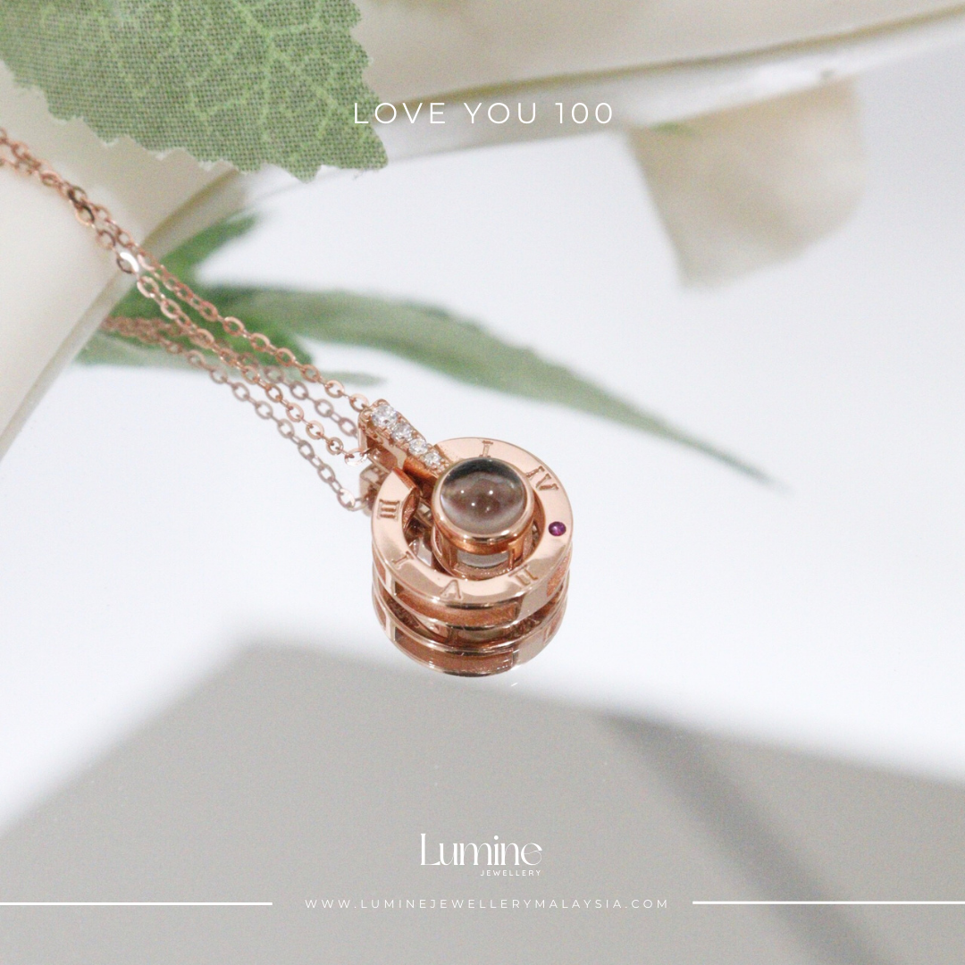 Love You 100 Necklace