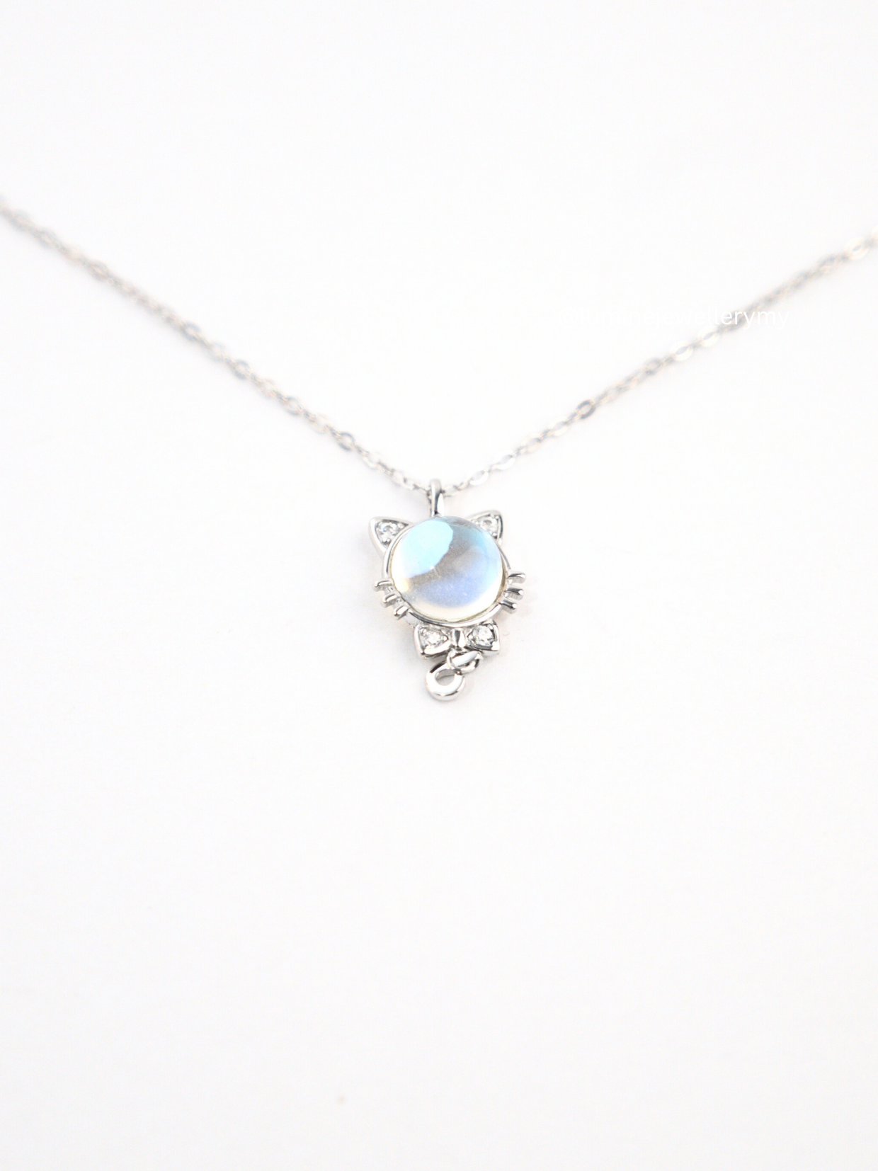 Moonlight Stone Kitty Necklace