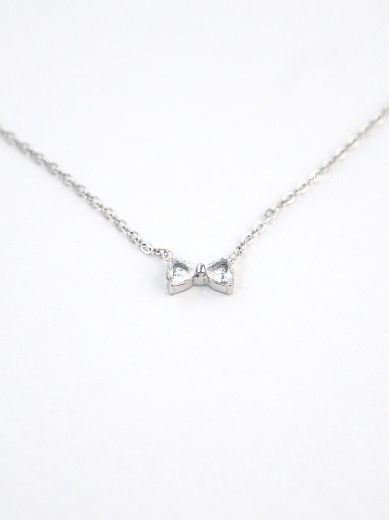 Tiny Ribbon Necklace